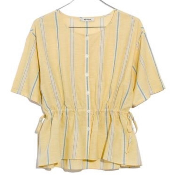 Madewell Drawstring Waist Top - Picture 1 of 3